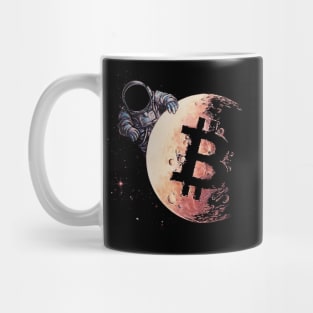 Bitcoin to the moon Mug